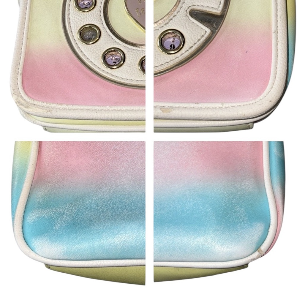 Betsey Johnson Pastel Mini Retro Phone Crossbody Shoulder Bag - Picture 14 of 16